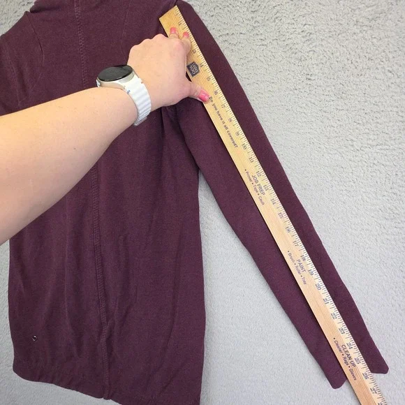 Lululemon Thats A Wrap Jacket Womens 4 Purple Crossover Thumbhole French Terry‎ - Picture 14 of 16